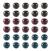 90Pcs 3Colors Opaque Acrylic Beads OACR-TA0002-57-2