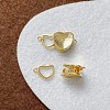 Brass Interlocking Clasps KK-Z105-03G-1