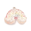 Transparent Resin Pendants CRES-B012-01-2