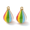 304 Stainless Steel Enamel Pendants SA-L002-16G-1
