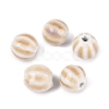 Vintage Porcelain Corrugated Beads PORC-N013-11T-1