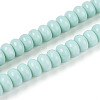 Opaque Solid Color Glass Beads Strands GLAA-ZX008-8mm-18A-1