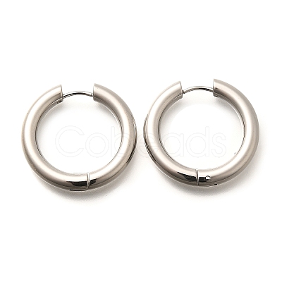 304 Stainless Steel Hoop Earrings for Women EJEW-M068-15I-P-1