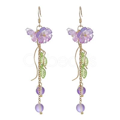 Synthetic Moonstone Dangle Earrings EJEW-JE06937-1