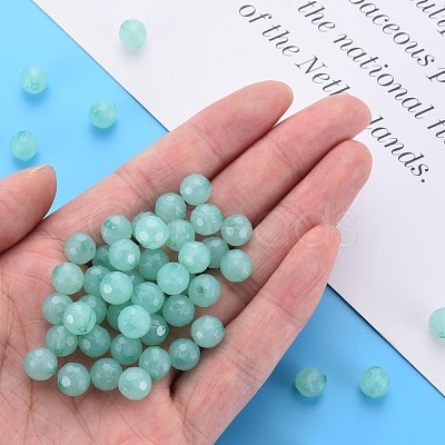 Transparent Acrylic Beads TACR-S154-62E-02-1