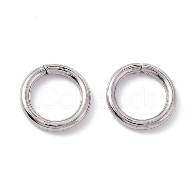 Non-Tarnish 304 Stainless Steel Open Jump Rings X-STAS-C040-01J-P-1