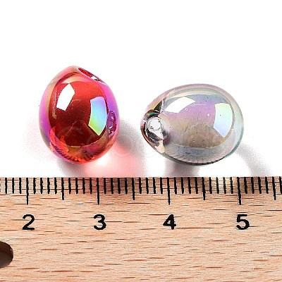 UV Plating Transparent Acrylic Pendants MACR-K356-02-1
