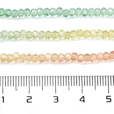 Transparent Painted Glass Beads Strands X1-DGLA-A034-T2mm-A04-1