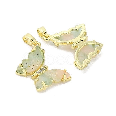 Rack Plating Brass Pendants KK-U011-01G-C-1