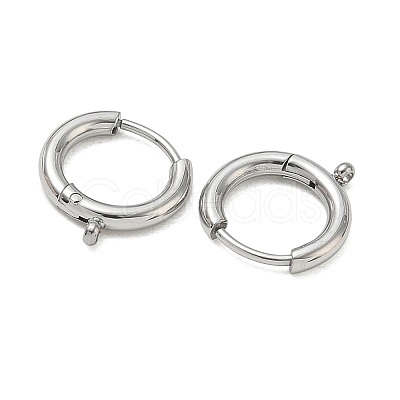 304 Stainless Steel Huggie Hoop Earring Findings SA-CBA1CA2-11P-1