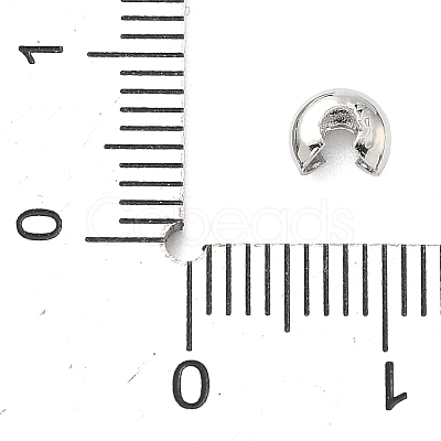 Brass Crimp Beads Covers KK-C156-08B-P-1