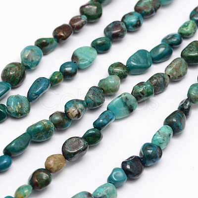 Nuggets Natural Chrysocolla Beads Strands X-G-N0164-10-1