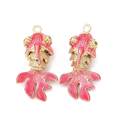 Brass Micro Pave Cubic Zirconia Pendants KK-D019-30G-1