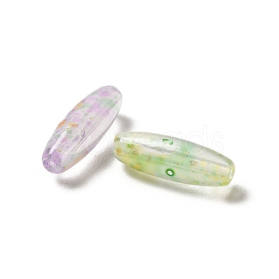 Painted Glass Beads GLAA-C037-01K-1