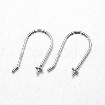 925 Sterling Silver Earring Hook Findings STER-M102-03S-5mm-1