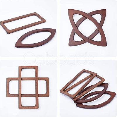 4Pcs 2 Styles Wooden Handles Replacement FIND-CA0002-22-1