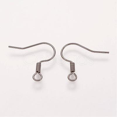 Brass Earring Hooks KK-Q363-B-NF-1