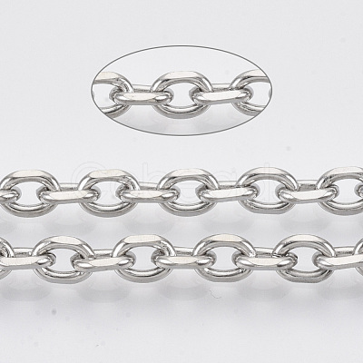Tarnish Resistant 304 Stainless Steel Cable Chains STAS-R100-22-1