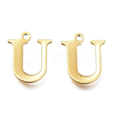 PVD Vacuum Plating 304 Stainless Steel Charms STAS-H112-U-G-1