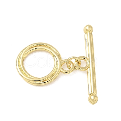 Brass Toggle Clasps KK-CBAFC6C-07G-G-1