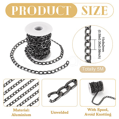 5M Oxidation Aluminum Cuban Link Chains CHA-TA0001-31-1