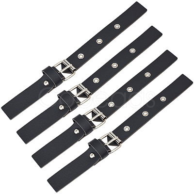 6 Pairs PU Leather Sew-On Toggle Buckles DIY-GF0012-87B-1