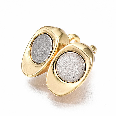 Brass Magnetic Clasps X-KK-N233-085-NF-1