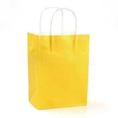 Pure Color Kraft Paper Bags AJEW-G020-C-13-1