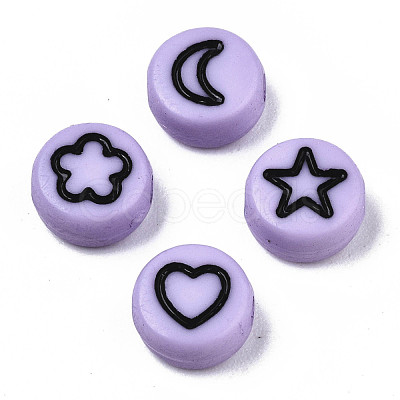 Opaque Acrylic Beads MACR-N008-33E-1