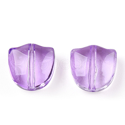 Spray Painted Transparent Glass Beads GLAA-T022-26-A02-1