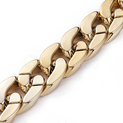 Handmade Plastic Curb Chains AJEW-JB00525-02-1