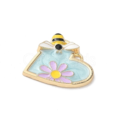 Alloy Enamel Pendants FIND-C074-28KCG-04-1