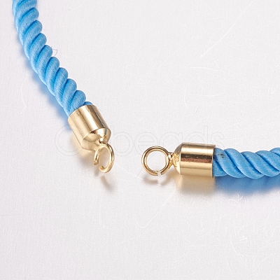 Nylon Twisted Cord Bracelet Making MAK-F019-02G-1