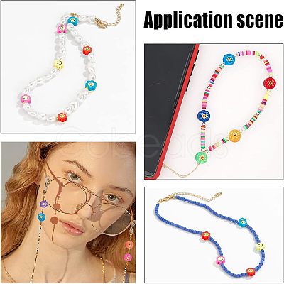 5 Strands Handmade Polymer Clay Beads Strands CLAY-NB0001-46-1