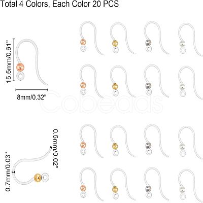Eco-Friendly Plastic Earring Hooks STAS-UN0009-66-1