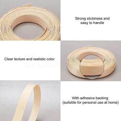 Wood Grain Seal Edge Banding Tape WOOD-WH0025-04A-1