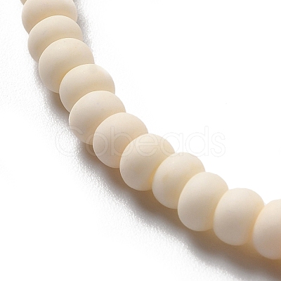 Handmade Frosted Porcelain Beads PORC-E017-01G-1
