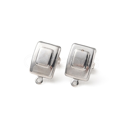 Non-Tarnish 304 Stainless Steel Stud Earring Findings STAS-K254-01P-1