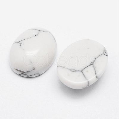 Synthetic Howlite Cabochons G-P215-10-8x10mm-1