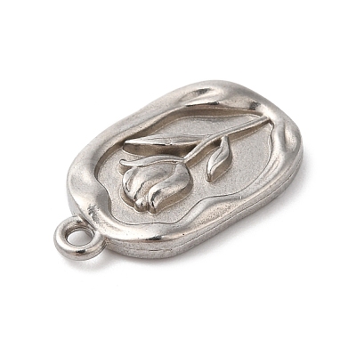 304 Stainless Steel Pendants STAS-D049-03E-1