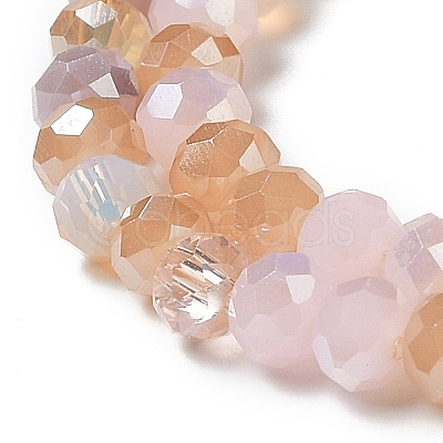 Glass Beads Strands EGLA-A034-M4mm-08-1