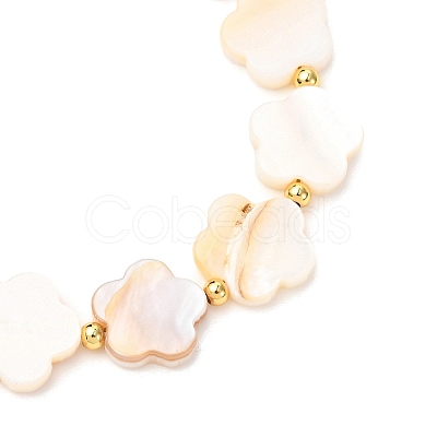 Shell Pearl Beaded Bracelets for Women BJEW-JB12426-1