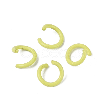 Spray Painted Iron Open Jump Rings IFIN-T017-04B-27-1