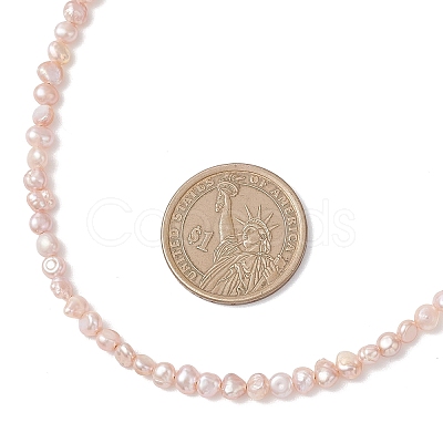 Natural Cultured Freshwater Pearl Two Sides Polished Beaded Necklaces NJEW-JN05777-1