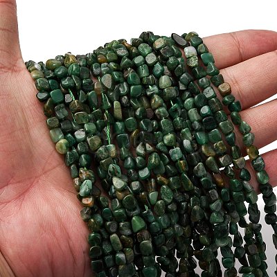 Natural African Jade Beads Strands G-I389-A20-1