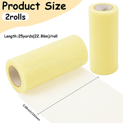 Deco Mesh Polyester Ribbons DIY-GF0013-21A-1
