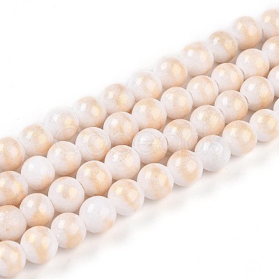 Natural Mashan Jade Beads Strands G-A255-A01-02H-1