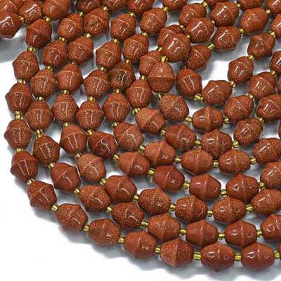 Synthetic Goldstone Beads Strands G-K389-D06-01-1