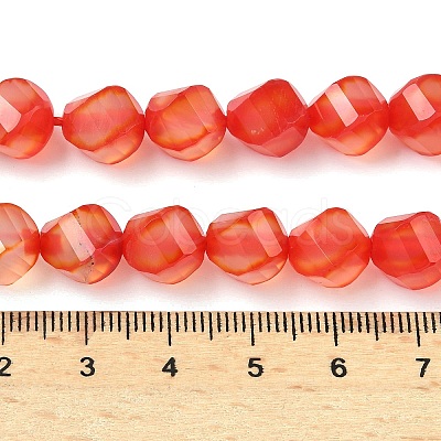 Natural Red Agate Beads Strands G-C267-B12-1