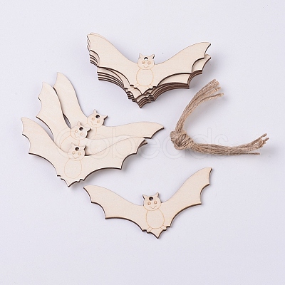 Wooden Ornaments LS-WOOD-WH0101-24-1